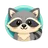 Cute flat cartoon deer face avatar icon with friendly expression for casino review